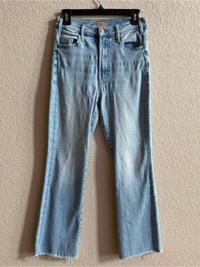 MOTHER The Hustler Ankle Fray Women’s Size 27 Jeans Au Revior Light Wash Denim